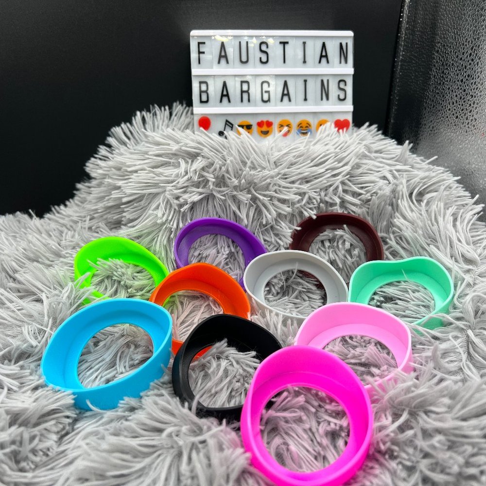 NEW 20PK Silicone Cup bumpers-Use On Starbucks/Stanley/Others-Avoid Cup Damage